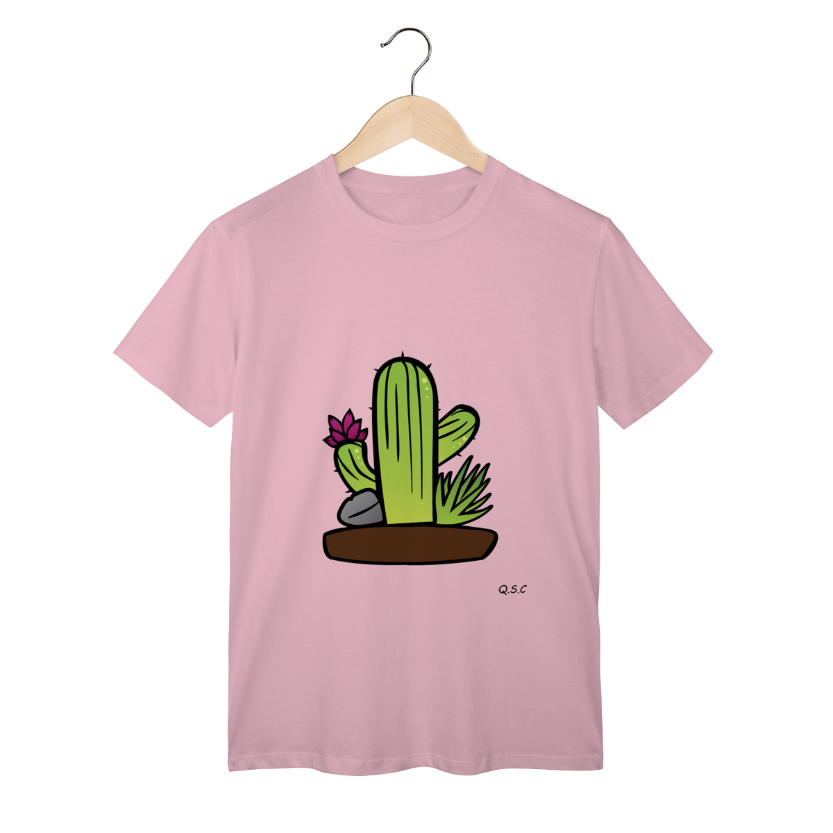 Mockup da camisa Quintal Suculento coleção Nós somos a Natureza