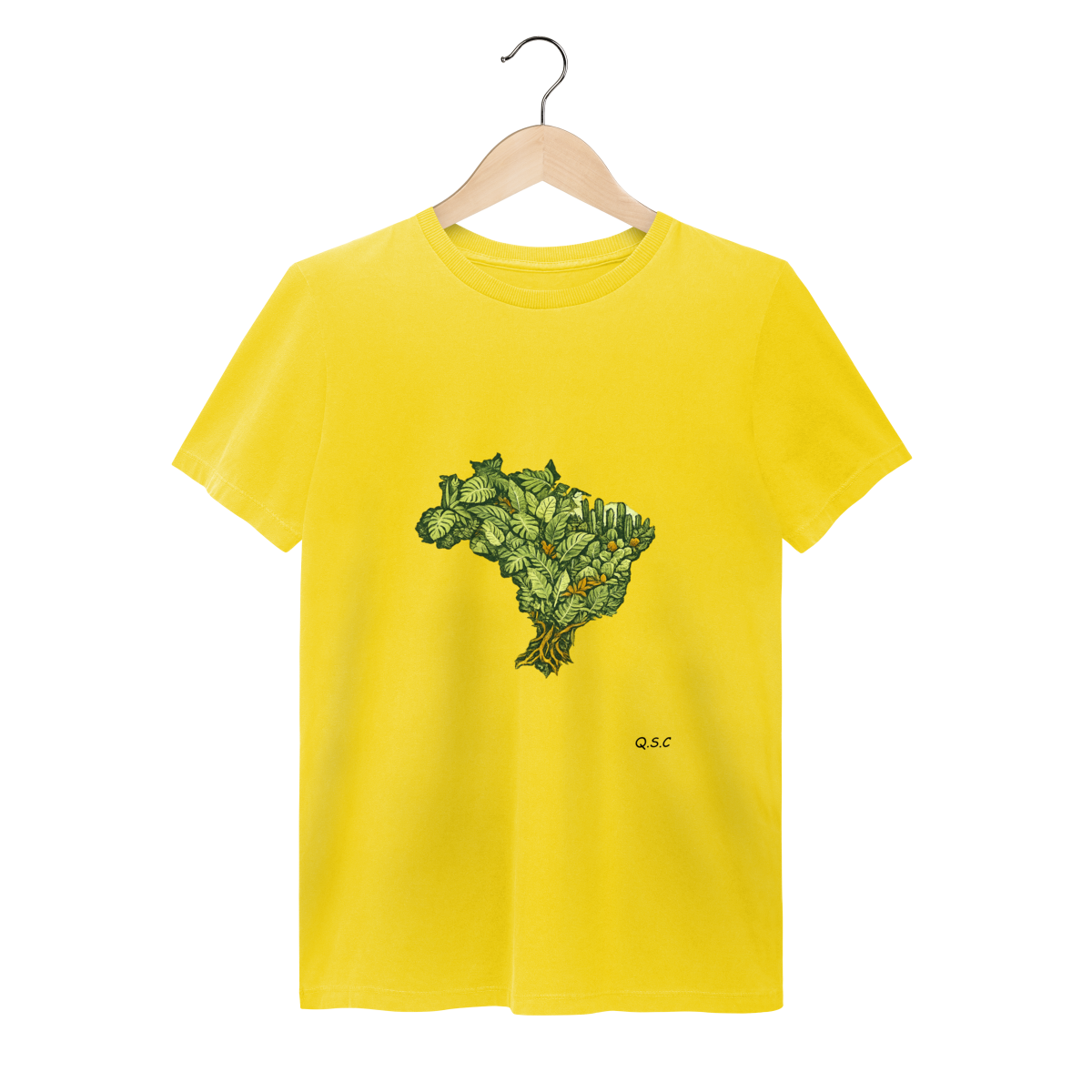 Mockup da camisa Quintal Suculento coleção Nós somos a Natureza